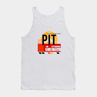 Pittsburgh (PIT) Airport // Sunset Baggage Tag Tank Top